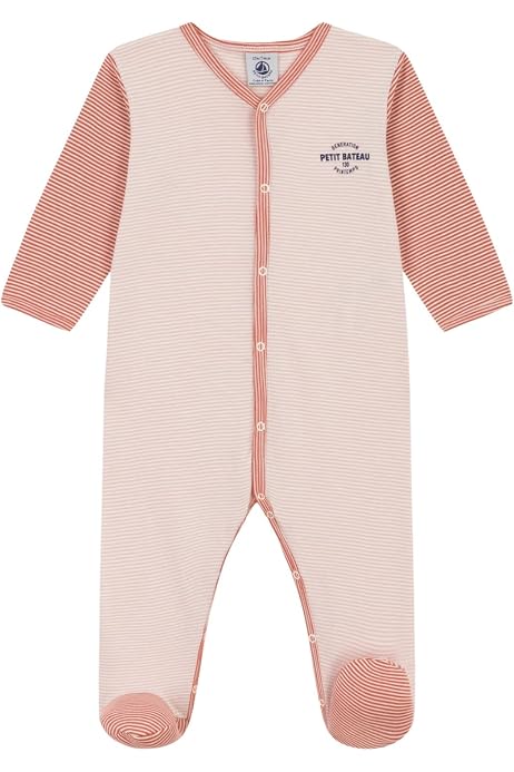 Petit Bateau Baby Schlafanzug – Unisex, 100% Baumwolle, Langarm, Größe 24 Monate