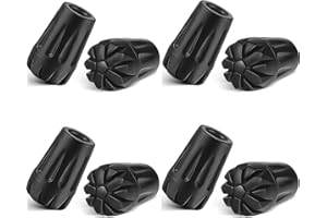 TAIYYI 8 Stück Nordic Walking Stöcke Gummipuffer Gummistopper für Walkingstöcke Walking Stöcke Gummipuffer für Trekkingstöcke Ersatz Gummi Puffer- Asphalt - Kies & Gebirge（A,B）