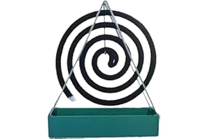 SHENRONGTONG Porta Zampirone da Esterno, Vassoio per Bobine di Zanzare, Portacenere con porta-bobina per bruciatore cono di incenso per campeggio, escursionismo, pe