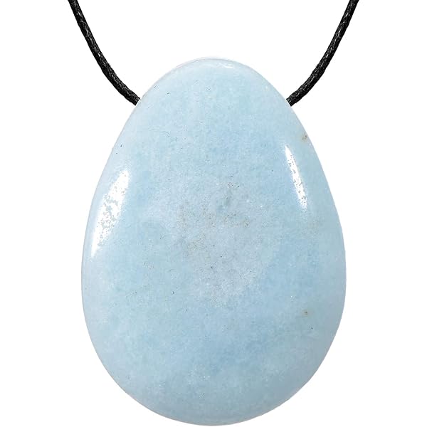 Taddart Minerals Collana In Calcedonio Naturale Blu/Grigio - Lunghezza 45 Cm - Pepite 4-8mm - Fatta A Mano, Gemma Vera - 3