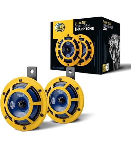 A-Premium Snail Horn Replacement For Toyota, Lexus, Subaru - 12V 110dB Dual-Tone Horn