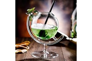 chongjian Verre à cocktail créatif – Verre Hurricane de 330 ml pour boire des manhattans, des martini et du vin, design moderne et élégant