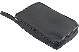 QOXEZY Custodia per multimetro digitale, custodia impermeabile per multimetro digitale, in nylon, EVA, impermeabile, per multi tester (XL)