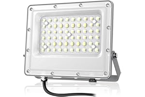 Tayire 50W Faretto LED Esterno, Faro LED 5000LM Super illuminoso, 72 LED 6500K Luce Fari di sicurezza per Giardino, Corridoio, Casa, Illuminazione Interna ed Esterna