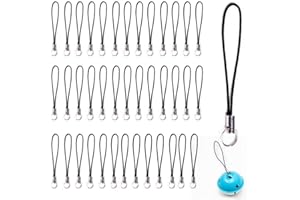 SANFLY Sangle d'anneau Fendu de téléphone Portable 50 pièces/Ensemble Cordons de Charme de téléphone Portable Lariat lanière décorations de lanière Manuelle pour téléphone