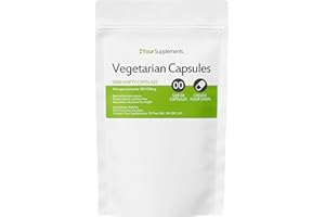 YOURSUPPLEMENTS Your Supplements - Size 00 Empty Vegetarian Capsules (1000 Pack)
