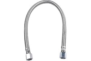 REACHMALL Tubo di collegamento della pompa dell'aria dell'acciaio inossidabile 550mm con la valvola di ritegno per i compressori