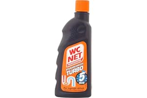 Wc Net - Professional Turbo, Disgorgante Gel per Scarichi Professionale, Agisce in 5 minuti, con Agenti Salvatubi, 500 ml