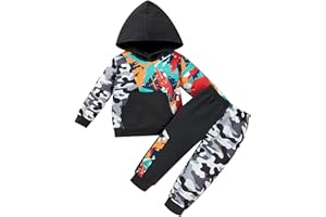 Borlai 1-6Yrs Ropa De Niños Conjunto Niño Niño Camuflaje Manga Larga Sudaderas Camisa Pantalones Largos Chándal Otoño Desgaste