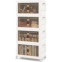 COSTWAY Opbergdozen met 4 niveaus met deksel en