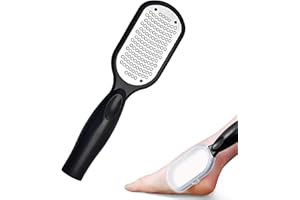 Lima Per Piedi e Talloni Raspa Piedi Professionale in Acciaio Inox con Pelle Morta Organizer Pedicure Piedi Rimozione Pedicure Attrezzi per Rimuovere Calli Duroni Talloni Pelle Morta MINVOO(Schwarz)