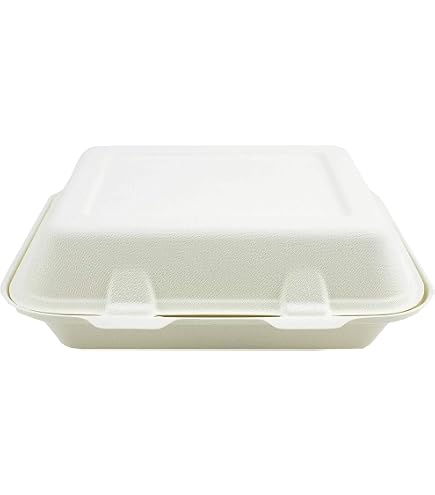 1000 Pack White Sulphate Paper Bags With Handles – 10x10 Food Sandwich Takeaway Grocery Bags