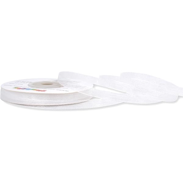 10 metri di nastro di organza nero 6 mm - creazione di perline scrapbooking
