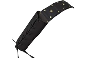 Xzbling Schwert-Schulter-Rücken-Scheide, Mittelalterlicher Retro-Schwert Schulter-Rücken-Scheidehalter Verstellbare Schutzhülle für das Kriegerkostü Schwert-Lederschnallenholster Schwerthalter