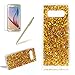 Produktbild Girlyard Silikon Glitzer Hülle für Samsung Note 8, Luxus Variable Farbe Pailletten Muster Shinning Case Weiche TPU Bling Backcover Ultra Dünn Flexibel Rubber Etui und Anti Rutsch Kratzfeste Schutzhülle für Samsung Galaxy Note 8 - Gold