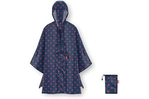 reisenthel Mini Maxi Poncho, lekka i składana konstrukcja, czerwone mieszane kropki, Mieszane punkty Czerwony, S-XL, torba