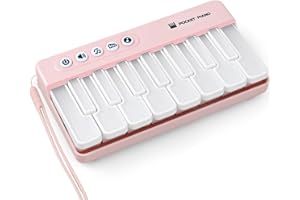 Dolanus Toys for 3-8 Year Old Boys Girls: Kids Piano Keyboard Portable Piano Keyboard, Gifts for Age 3 4 5 6 7 8 Toddlers Beginners Birthday Presents, Electronic Musical Instrument Toy (Pink)