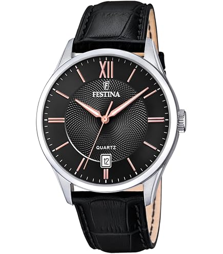 Festina Orologio Uomo Analogico - Pelle Verde - Movimento al