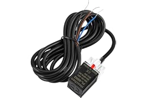 Heschen Square Inductive Proximity Sensor Switch, Non-Shield Type, PL-08N2, Detector Distance 8mm, 10-30VDC 200mA, NPN Normally Closed(NC), 3 Wire