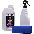 Lalan WLW - Waterless Wash (1000 ml), Microfiber Cloth and Spray Bottle|Waterless Car Wash & Wax |Quick Car Detailing | Cleans, Shines & Protects|Dry Wash Shiner,Ecological Formulation (Combo of 3)