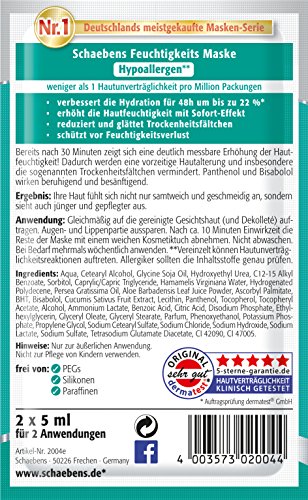 Schaebens Feuchtigkeits Maske, 15er Pack (15 x 10 ml) - 2