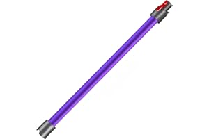 PIESSEONLINE Asta Telescopica Rigida di Ricambio per Dyson V7/V8/V10/V11/V15 -UNIVERSALE- Tubo Aspirapolvere Prolunga Da 73cm + Sgancio Rapido in Lega di Alluminio, Viola