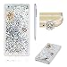 Produktbild Für Huawei P9 Lite Hülle,SKYXD Glitzer Flüssig Wasser Kreativ Design Weiche Silikon Gel Gummi [Nicht Hard Case] Brillianter Leichtes Glatt Schutzhülle mit [Handyanhänger + Eingabestifte] Handy Tasche Hülle Etui für Huawei P9 Lite Soft Shine Bling Glitter Liquid Water Folie Case Back Cover With Touch Pen Dust Plug - Silber Treibsand Sparkle DIY Engel