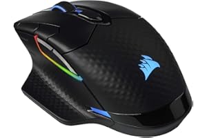 CORSAIR DARK CORE RGB PRO SE Wireless FPS/MOBA Gaming Mouse with Qi Wireless Charging – 18,000 DPI – 8 Programmable Buttons – Sub-1ms Wireless – iCUE Compatible – PC, Mac, PS5, PS4, Xbox – Black