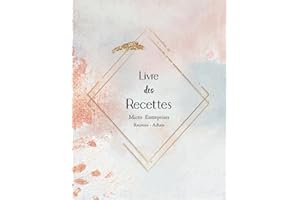 Livre des Recettes Micro Entreprises: Livre de Compte Auto Entrepreneur,Recettes et Achats,Registre des recettes auto-entrepreneur,Cahier de comptabilité,110 Pages