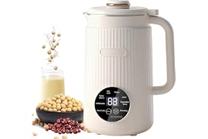 8-i-1 Nöttmjölksmaskin, 1200 ml Växtmjölksmaskin & Sojamjölksmaskin med Timer, Håll Varm-funktion & Självrengöring, Havremjöl