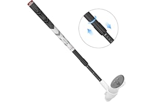 AMVR Golf Club Attachment Compatible with Meta Quest 3S/Quest 3, Non-Slip Golf Handle Grip (Length Adjustable Golf Club)