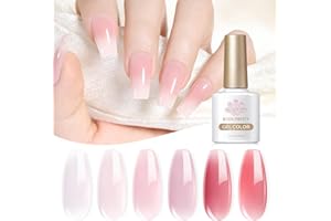 BORN PRETTY 10ML Esmalte Semipermanente de Uñas Marrón Naranja Pintauñas Semipermanente Kit Uñas de Gel Esmaltes Semipermanentes para Uñas Pintauñas Gel Kit Manicura