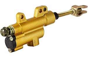 Qiilu Motorrad Hauptbremszylinder Hinten, Hauptbremszylinder Motorrad, Motorrad Schmutz Pit Quad Bike Sportbike ATV Hinten Fuß Bremse Hauptbremszylinder Pumpe