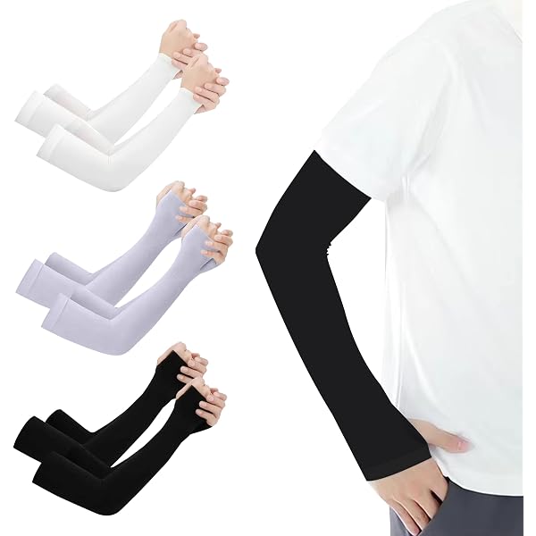 CGLRybO UV Sun Protective Cooling Shawl & Arm Sleeves – UPF 52+ Breathable, Thumb Hole Design For Men & Women (Multicolor)