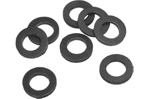 PATIKIL Joint Plat En Caoutchouc M14, Lot De 8, Diamètre Intérieur 14mm, Diamètre Extérieur 24mm, Épaisseur 3mm, Joint D'étanchéité Pour Robinet, Tuyau D'eau, Boulon, Noir