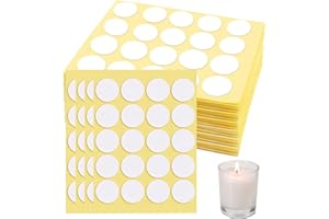 DEILONIE 480 Pcs Wooden Candle Wicks,Candle Wick Stickers,Candle Wicks,Candle Making Supplies