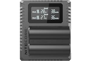 Nitecore FX3 Fujifilm W235 Hour Dual Slot Akku USB Ladegerät