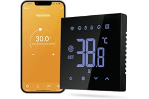 MIUCDA Thermostat Fussbodenheizung Wasser, Tuya WiFi Heizungsthermostat Smart Digital Raumthermostat Kompatibel mit Alexa, Google Home