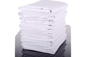 YONNKITEXX HOME Glatte Bettlaken Betttuch Haustuch ohne Gummizug, in 100% Baumwolle, weiß, auch für Tischdecken/Sommerlaken in vielen Größen (140 x 200 cm)