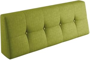 sunnypillow Palettenkissen Palettenauflage Palettenpolster Palettensofa Sitzkissen Rückenlehne gesteppt Rückenkissen 120x40x20/10cm Lime