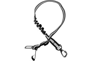 Firschoie Cintura di Sicurezza per Cani, 3 in 1 Multifunzione, Regolabile in Nylon Riflettente E Forte Moschettone, per Tutti Cani di Taglie Medio Grandi