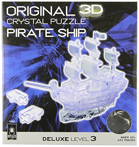 Preisvergleich Produktbild Original 3D Crystal Puzzle - Deluxe Pirate Ship Clear