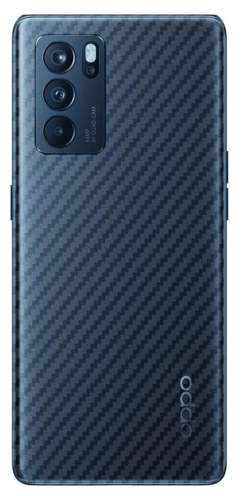 Carbon Fiber 3D Back Skin/Back Sticker for Mobile Compatible with Oppo Reno 6 Pro