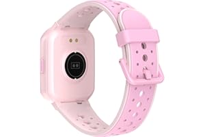 JOYELE Sport Watch Band Compatible H79 Watch for Boys Girls, Soft Silicone Replacement Sport Strap Wristband Kids Watch (Pink)