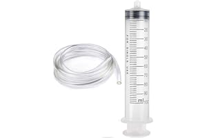 FRYPAY Seringue a Huile, en Plastique Réutilisable Seringue a Huile Seringue D’alimentation pour Lavement Souple[Utilisation non médicale]