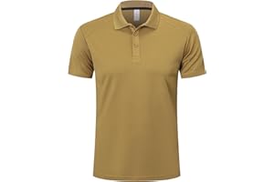 ZENGVEE Polo Homme Manches Courtes Sport Golf Respirant Séchage Rapide Anti-Odeur Loisirs Outdoor