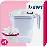 BWT Vida White 2,6 l Filtr do wody | Filtr z 1 wkładem filtracyjnym magnezowym | Filtr wody do wody pitnej | Filtry wapno, ch