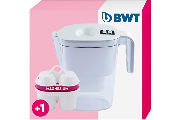 BWT Vida White 2.6 L vattenfilter | Filtrera med 1 magnesiumfilterpatron