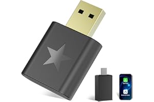2-in-1 CarPlay Wireless Adapter & Android Auto Wireless Adapter, BEVA 2025 Upgrade Car Play Dongle von Wired auf Wireless, für iOS 10+/Android 10+, Keine Latenz, USB A/C Plug & Play, Mini & Stabil