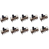 Electronic Spices Electronicspices 3 Position 8 Pin PCB Terminal Horizontal 2p3t Slide 2_way Switch PACK OF 10, White